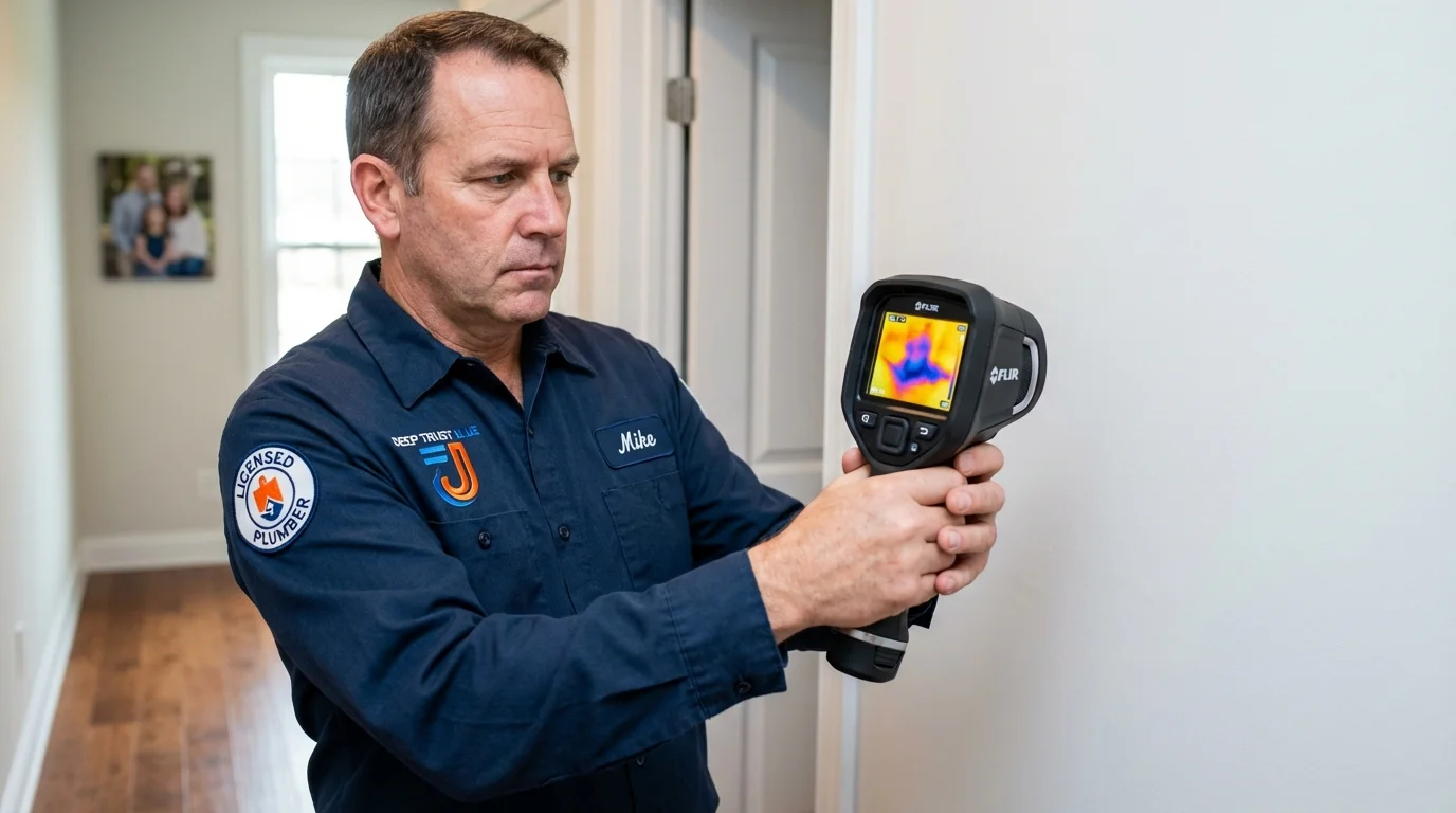Thermal imaging leak detection by Johns Plumbing LLC in Folcroft